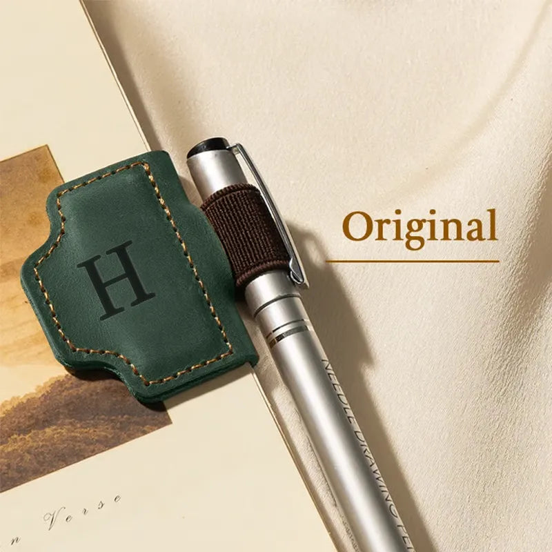 🔥Personalized Magnetic Leather Pen Holder Bookmark