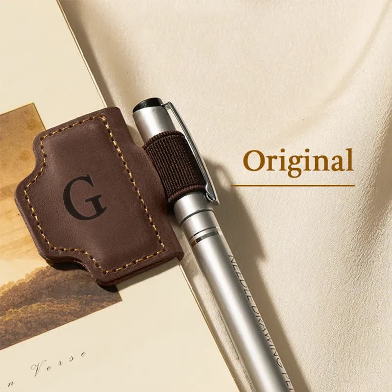 🔥Personalized Magnetic Leather Pen Holder Bookmark