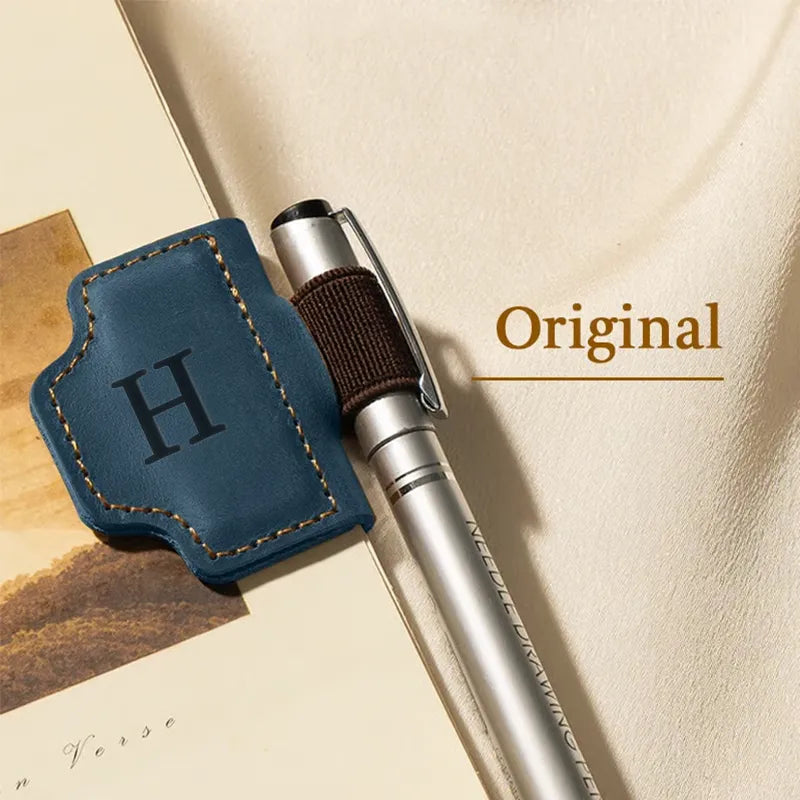 🔥Personalized Magnetic Leather Pen Holder Bookmark