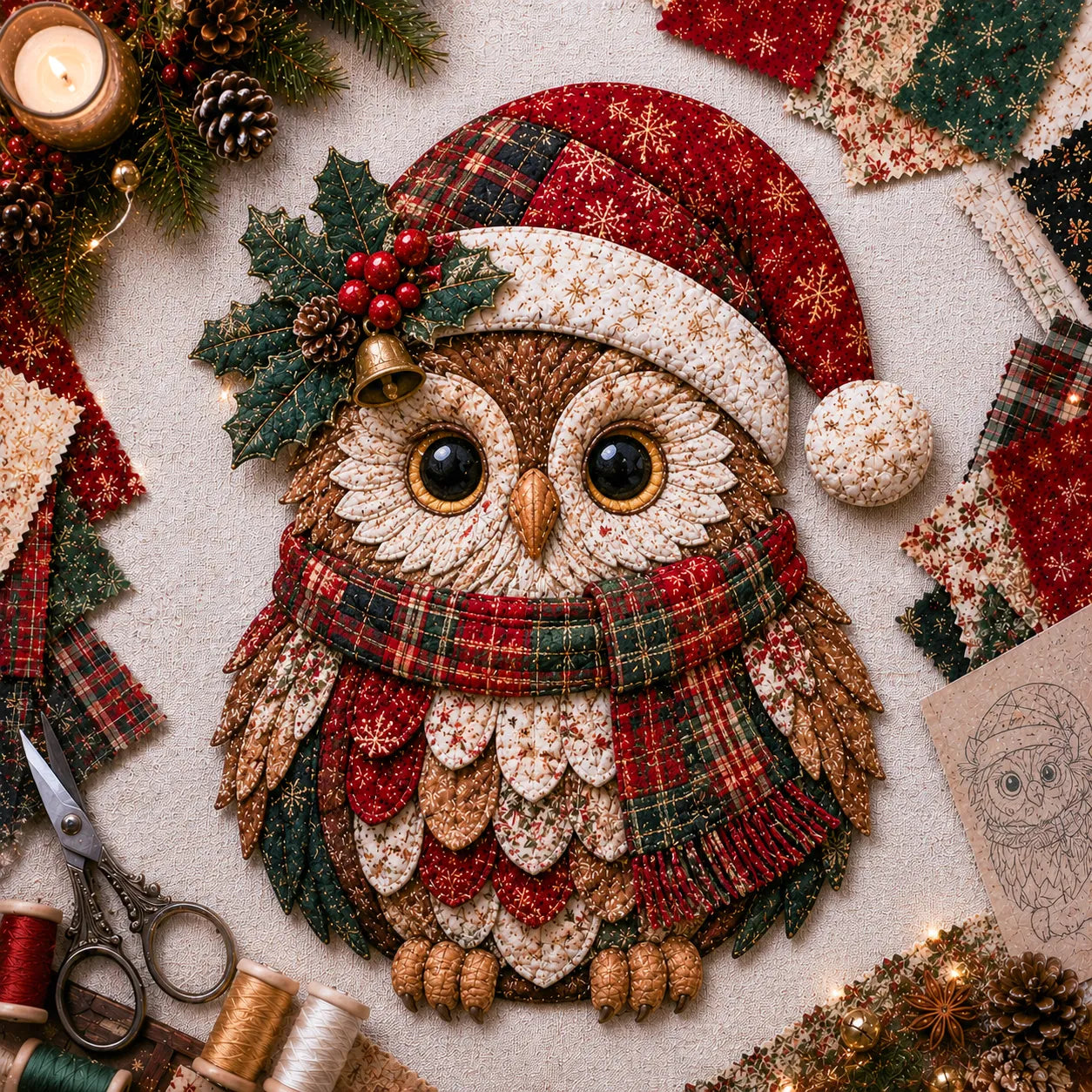 🎅Christmas Patchwork Fabric DIY Decor Kit