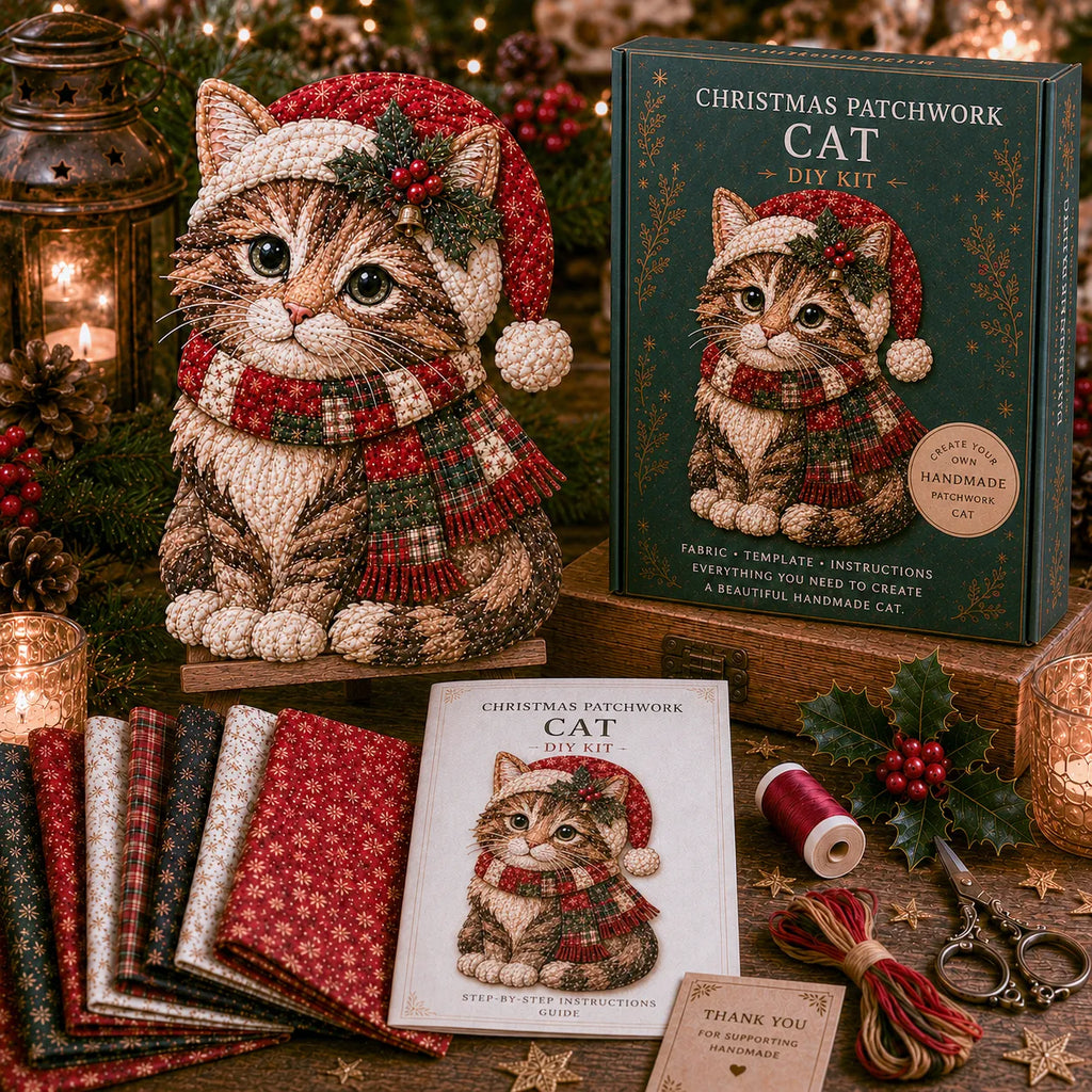🎅Christmas Patchwork Fabric DIY Decor Kit