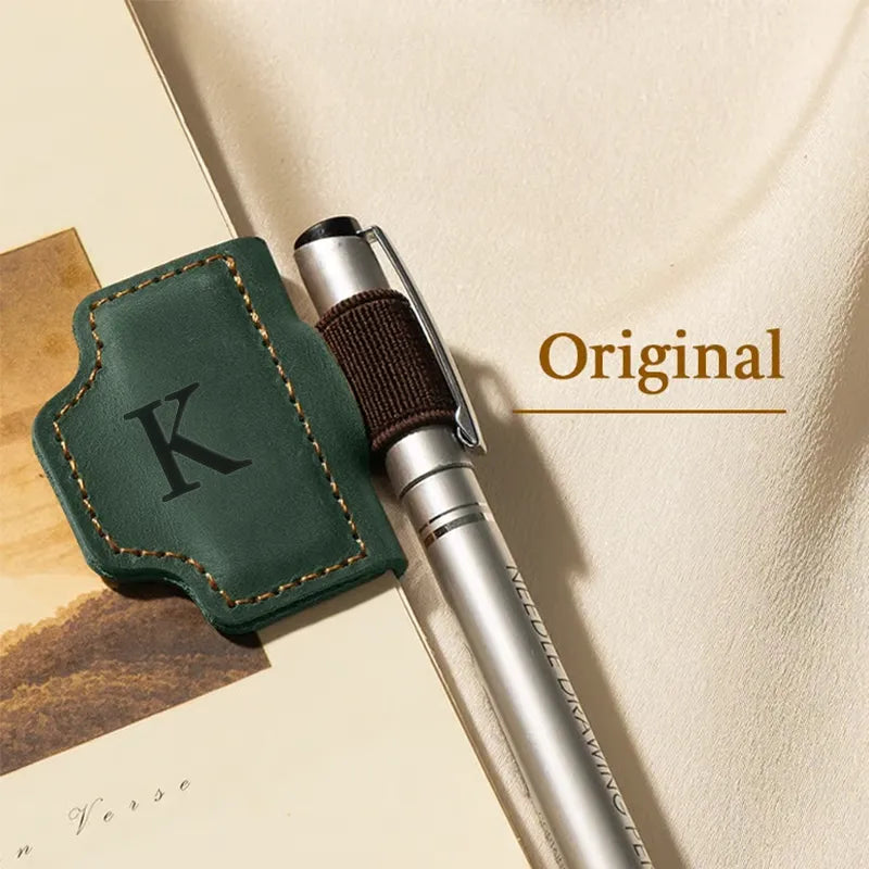 🔥Personalized Magnetic Leather Pen Holder Bookmark